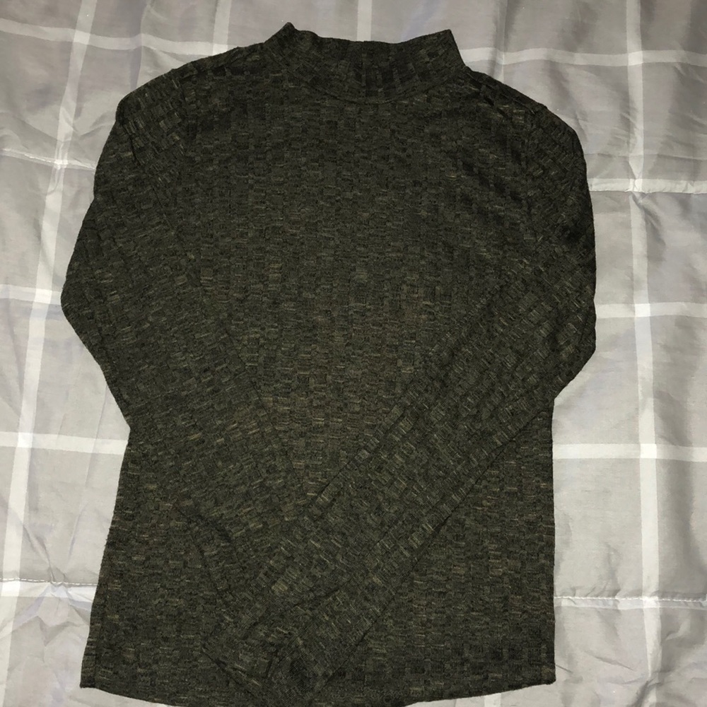 Green Turtle Neck Long sleeve
